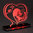 Leuchtbild "rotes Herz"